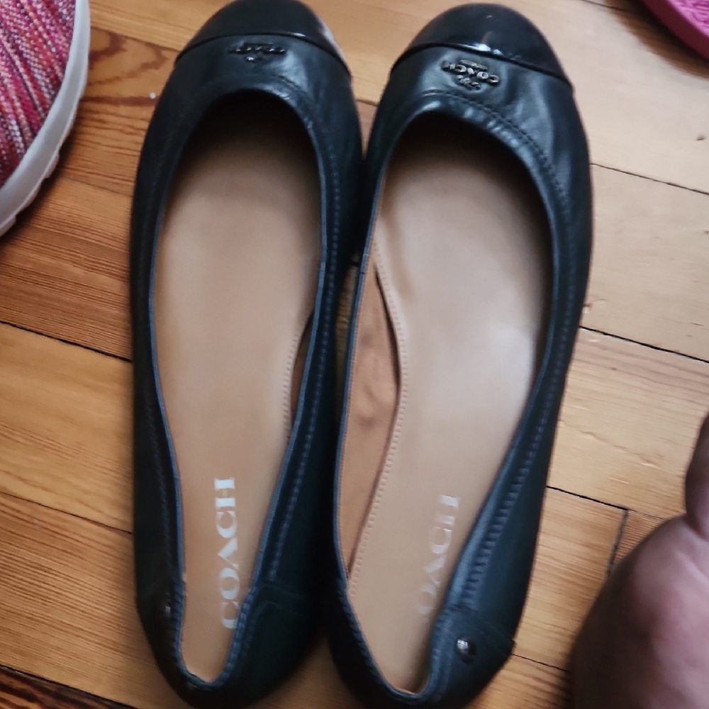 Coach Black Leather Loafers